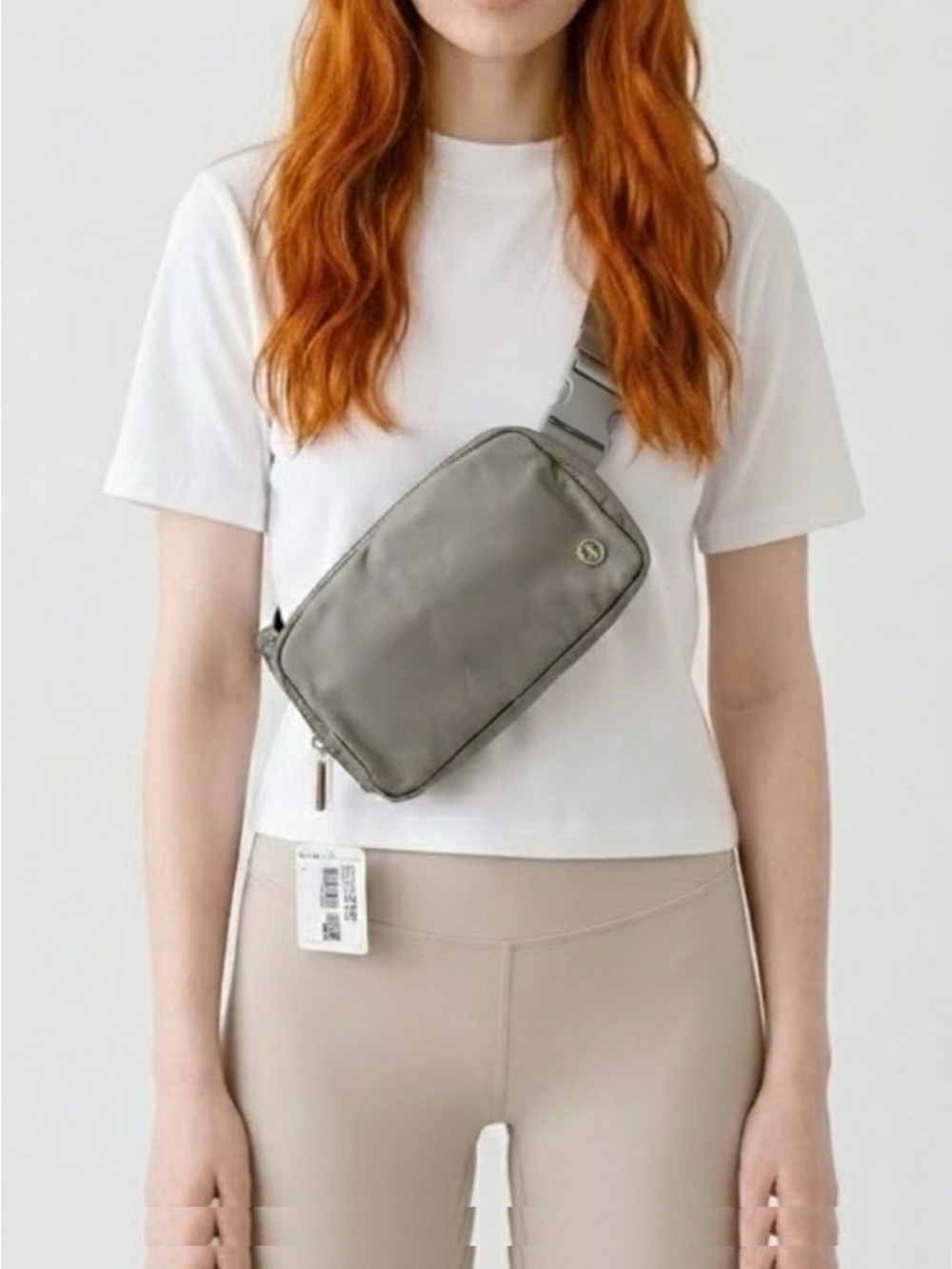 Minimalist  Gray Crossbody Sling Bag - Unbranded